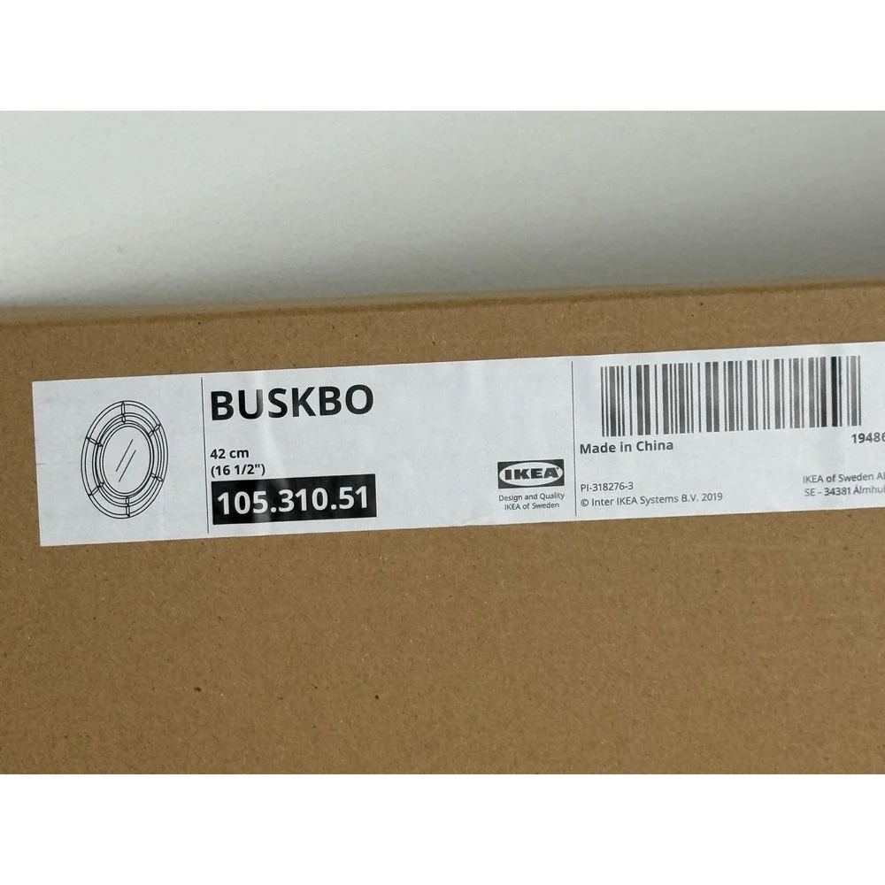 IKEA BUSKBO Mirror Rattan Wall Decor 16.5